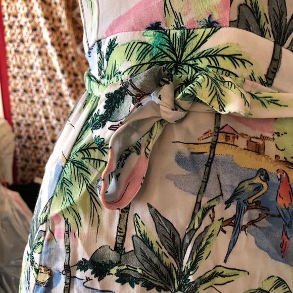 Tropical wrap dress - Picture 2 of 4